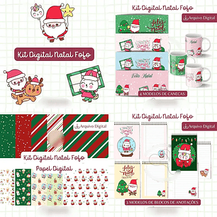 Arquivo Natal Fofo Combo Completo - Bia Shaina