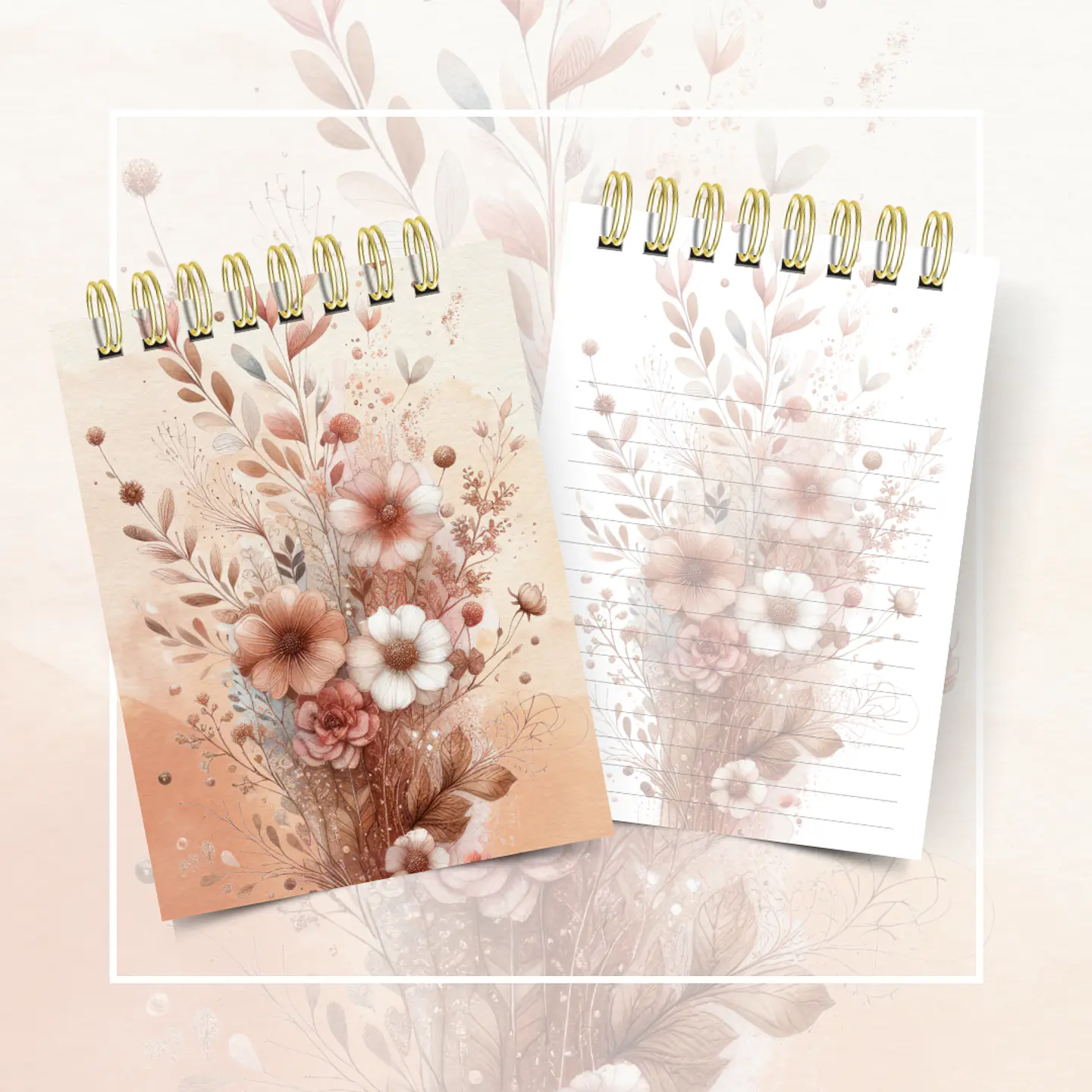 Arquivo Agenda Versículos Floral 2025 + Bloquinho - Cute Corte 7