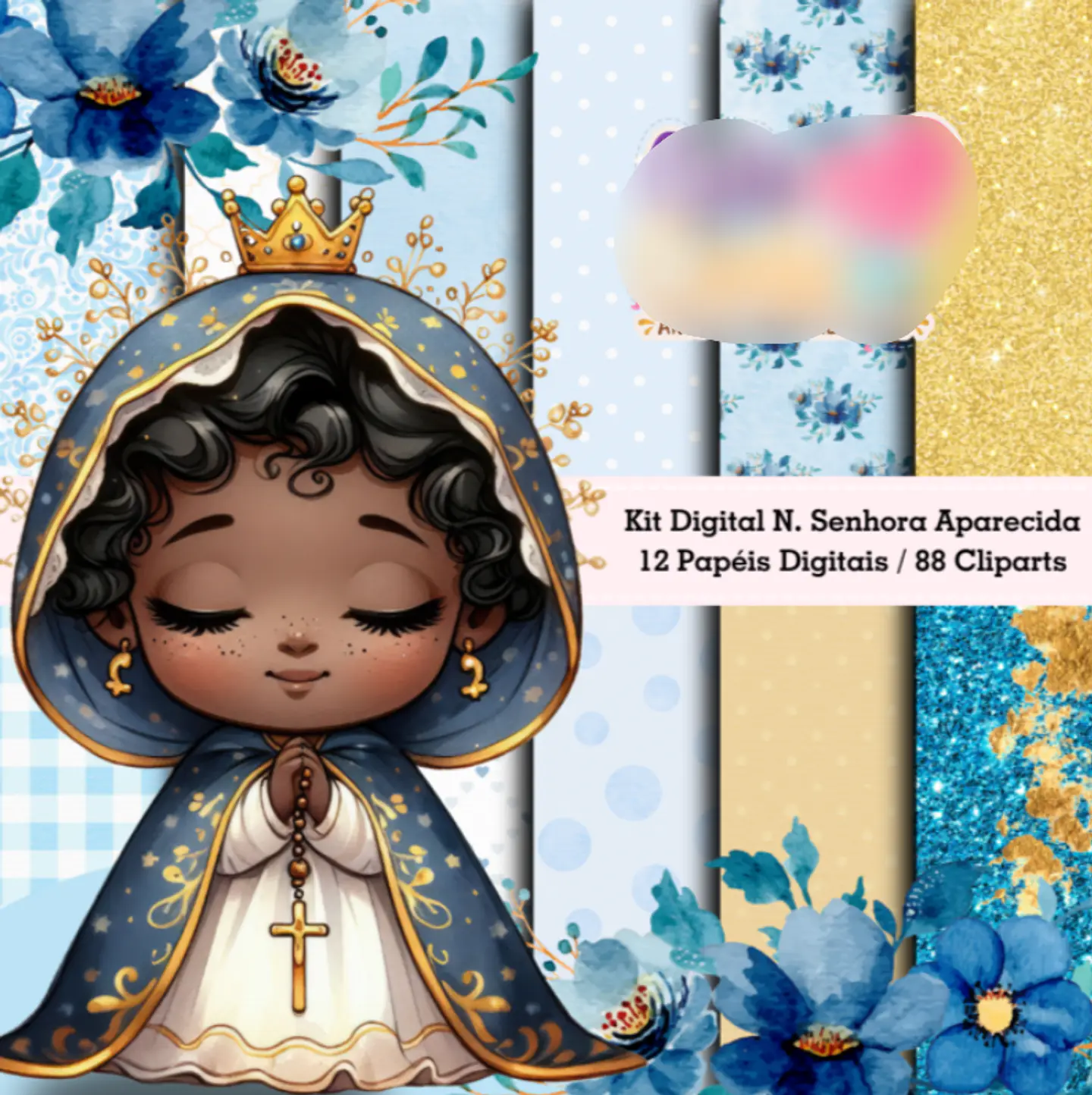 Kit Digital Nossa Senhora Aparecida - Cute Corte 4