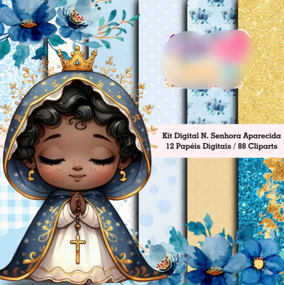 Kit Digital Nossa Senhora Aparecida - Cute Corte 4