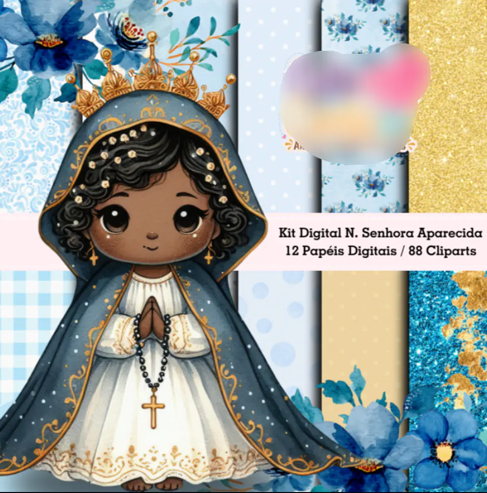 Kit Digital Nossa Senhora Aparecida - Cute Corte 5