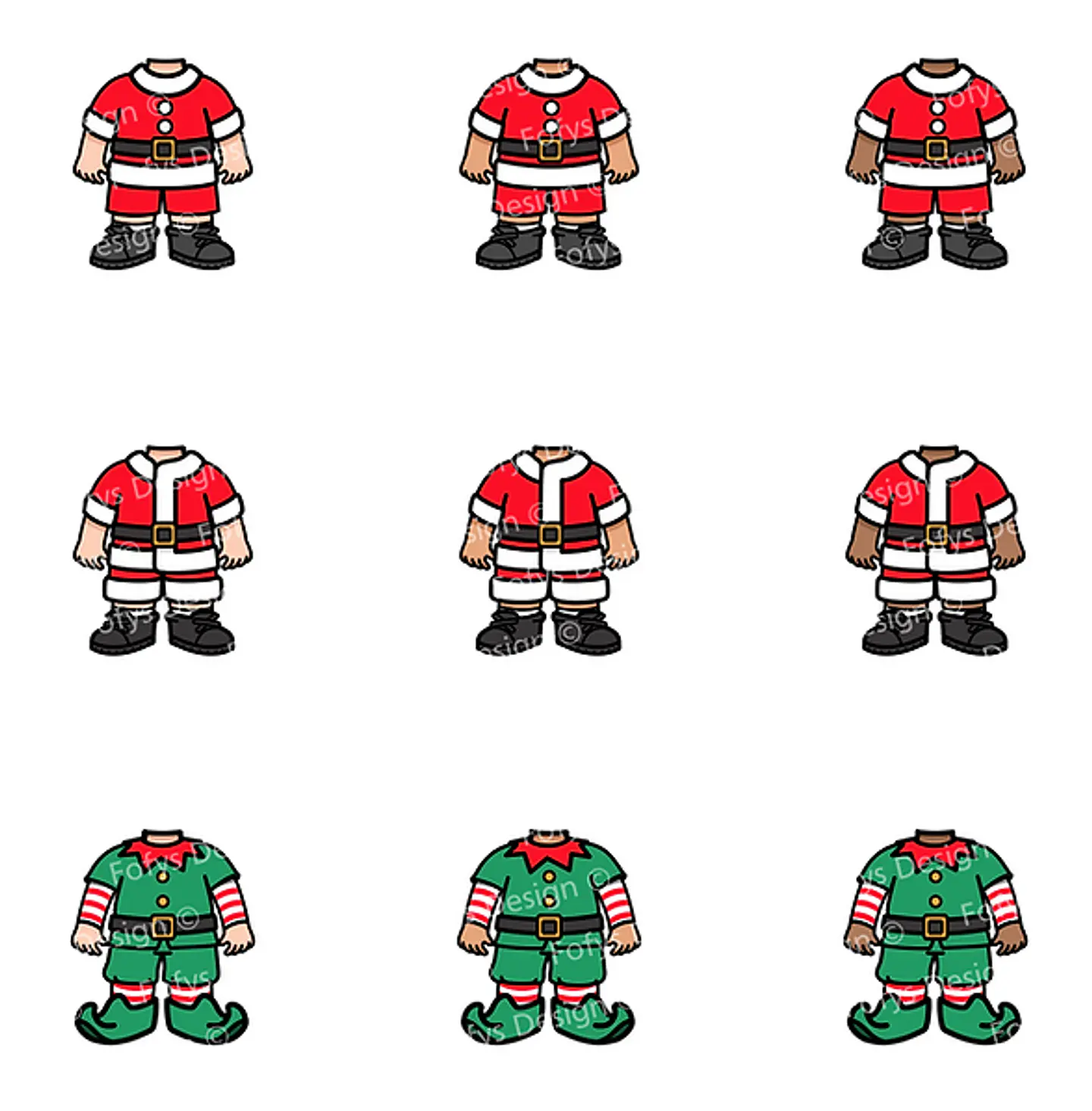 Kit Digital Natal Vestindo Noel Menininhos e Babys - Fofys 4