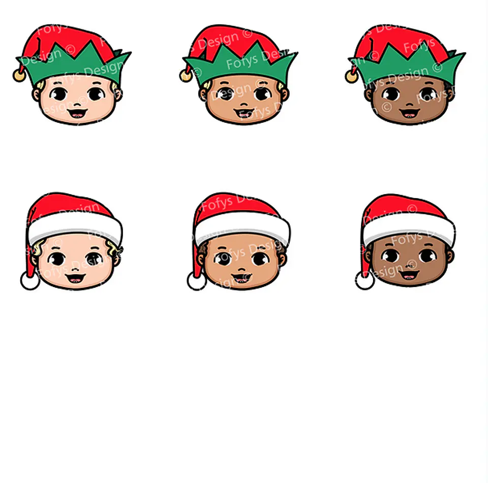 Kit Digital Natal Vestindo Noel Menininhos e Babys - Fofys 6