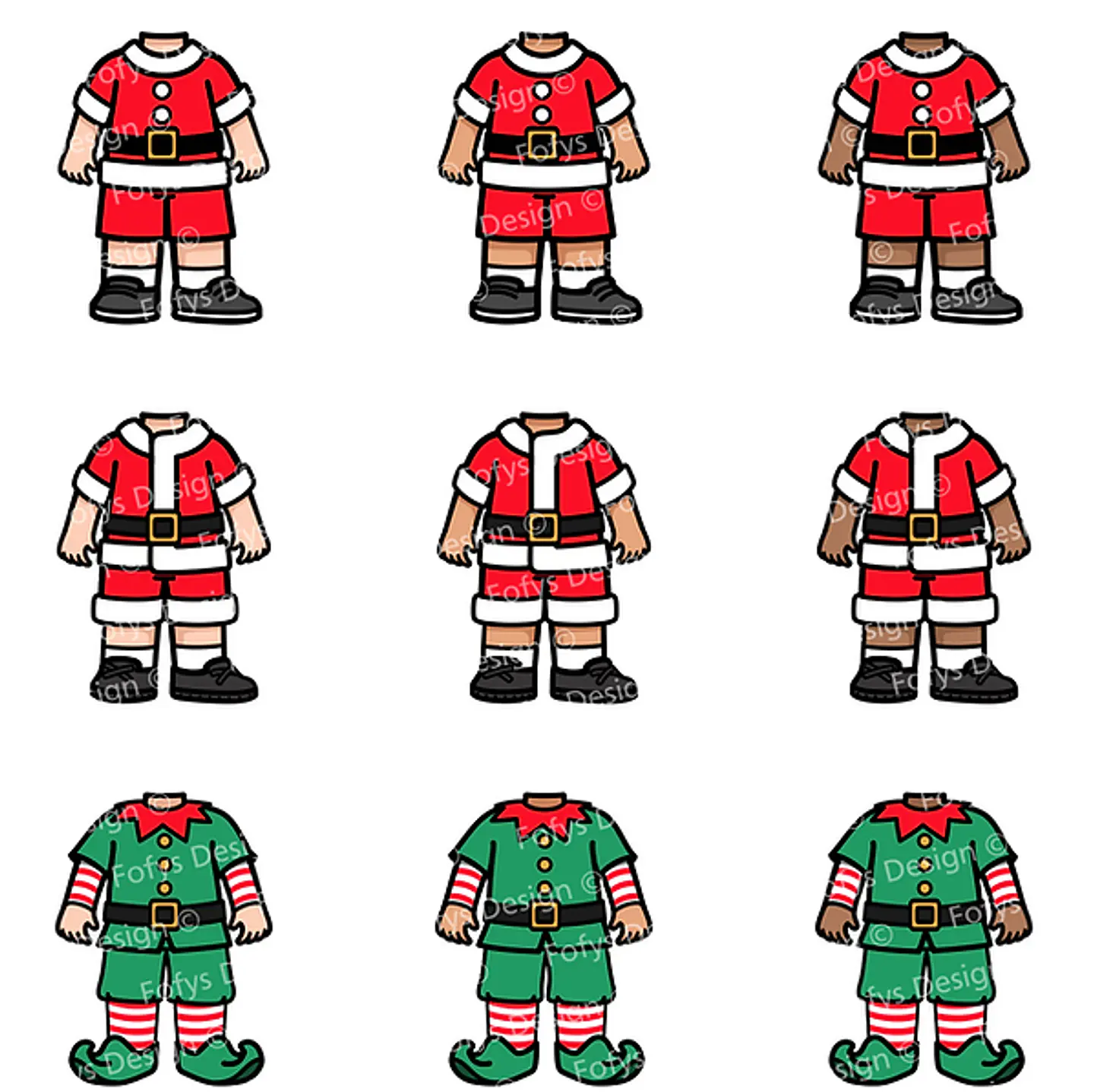 Kit Digital Natal Vestindo Noel Menininhos e Babys - Fofys 7