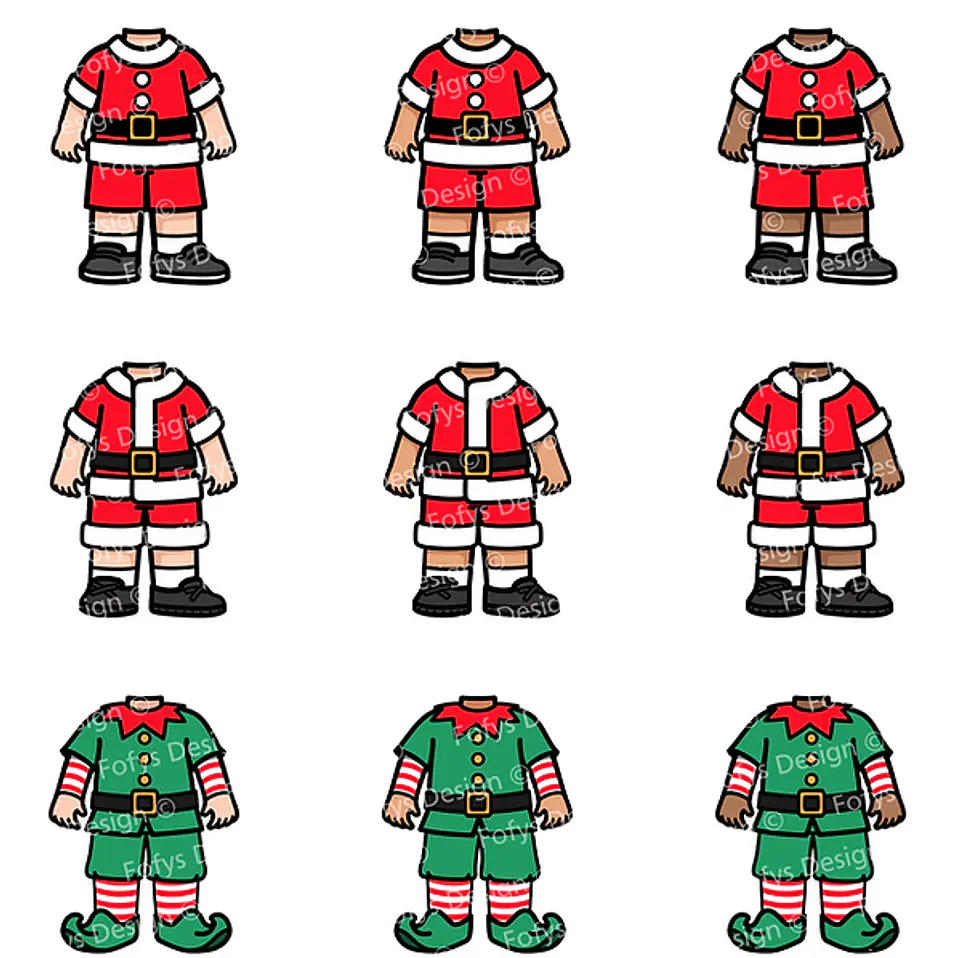 Kit Digital Natal Vestindo Noel Menininhos e Babys - Fofys 7