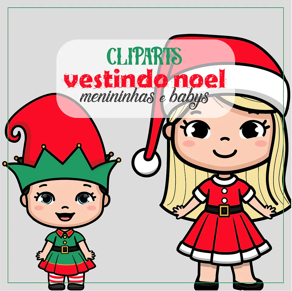 Kit Digital Natal Vestindo Noel Menininhas e Babys - Fofys 1