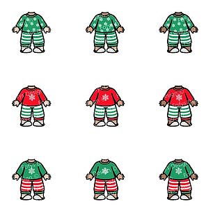 Kit Digital Natal Vestindo Noel Menininhas e Babys - Fofys