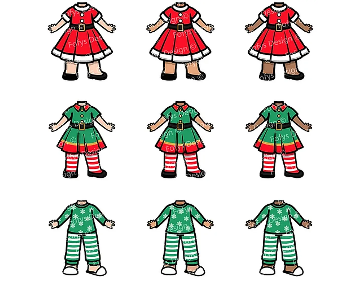 Kit Digital Natal Vestindo Noel Menininhas e Babys - Fofys 4