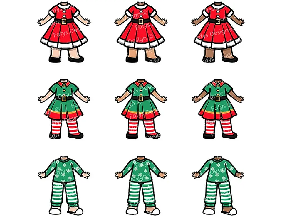 Kit Digital Natal Vestindo Noel Menininhas e Babys - Fofys 4