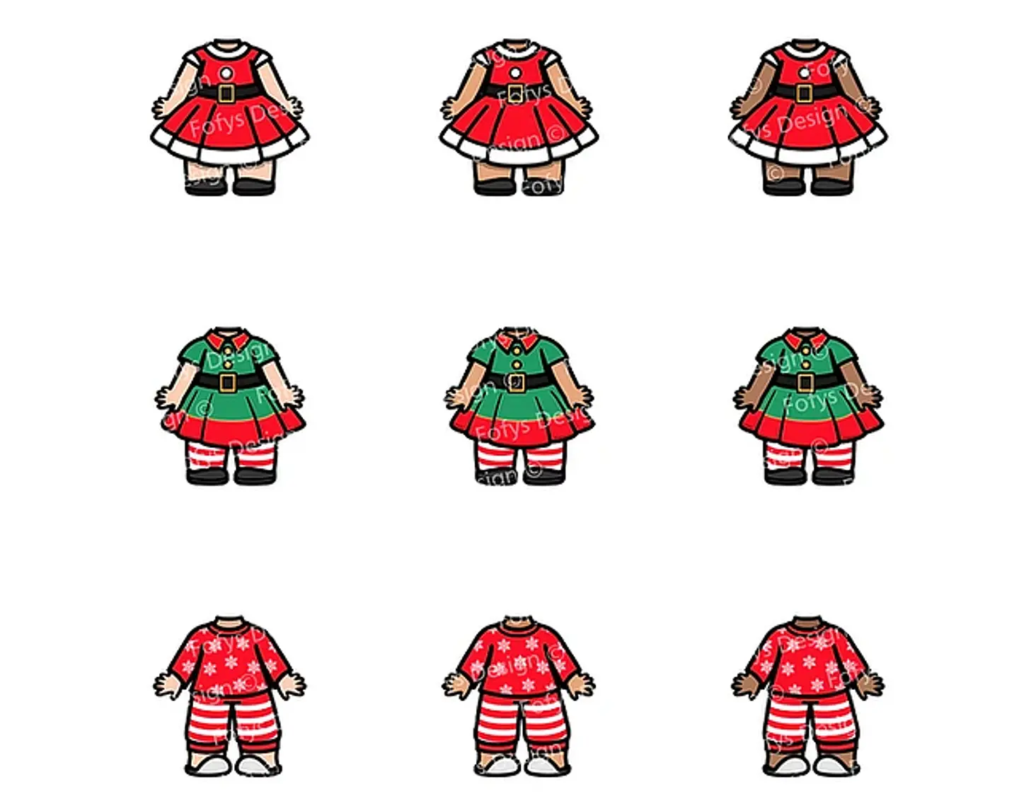 Kit Digital Natal Vestindo Noel Menininhas e Babys - Fofys 7