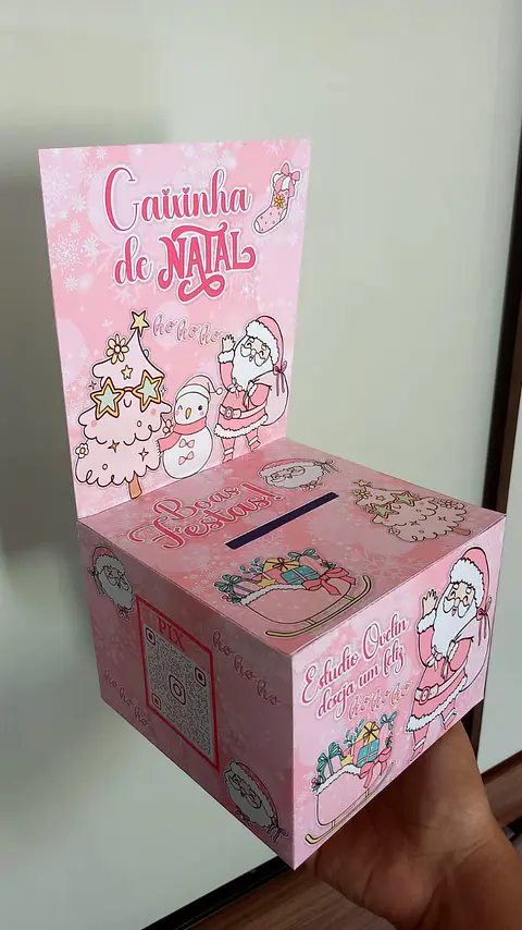 Arquivo Natal Caixinha Rosa - Ovelin