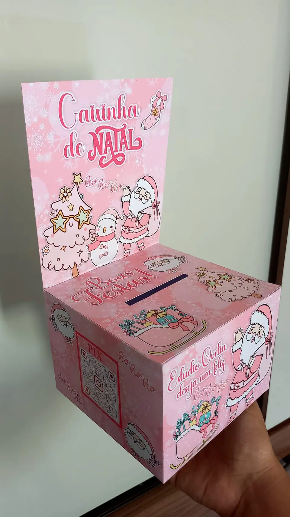 Arquivo Natal Caixinha Rosa - Ovelin 1
