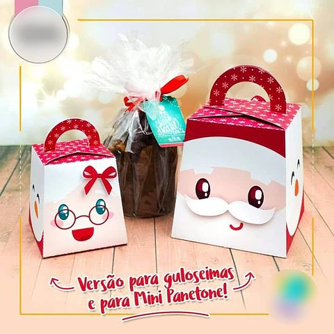 Arquivo Natal Panetone 80g Carinhas - A Bem Dita