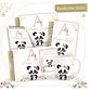 Arquivo Encadernação Baby Panda Linho Rosa Alfabeto - PAMELLA - Thumbnail 1