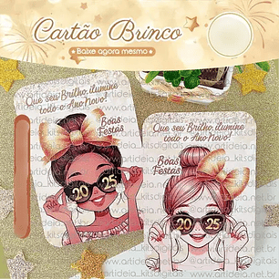 Arquivo Ano Novo Card Brinco 2025 - Art Ideia