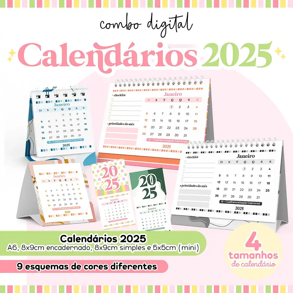 Arquivo Combo Calendário 2025 - Letterinhas 1