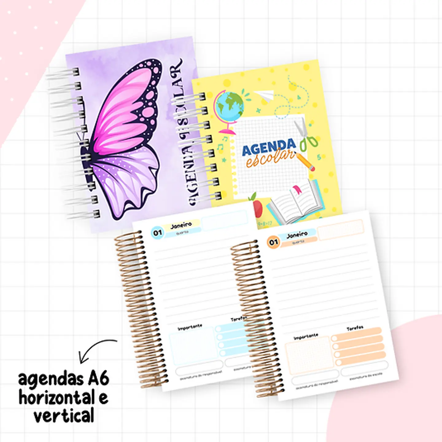 Arquivo Agendas Escolares 2025 Miolos Neutros - LETTERINHAS 3