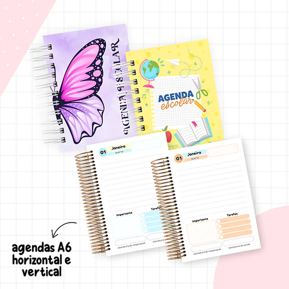 Arquivo Agendas Escolares 2025 Miolos Neutros - LETTERINHAS 3