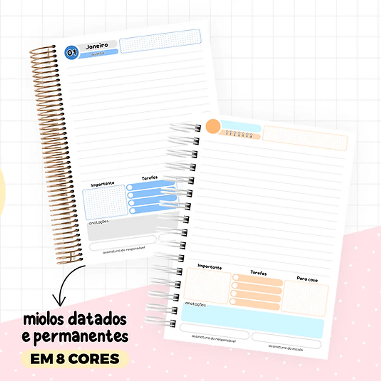 Arquivo Agendas Escolares 2025 Miolos Neutros - LETTERINHAS 6