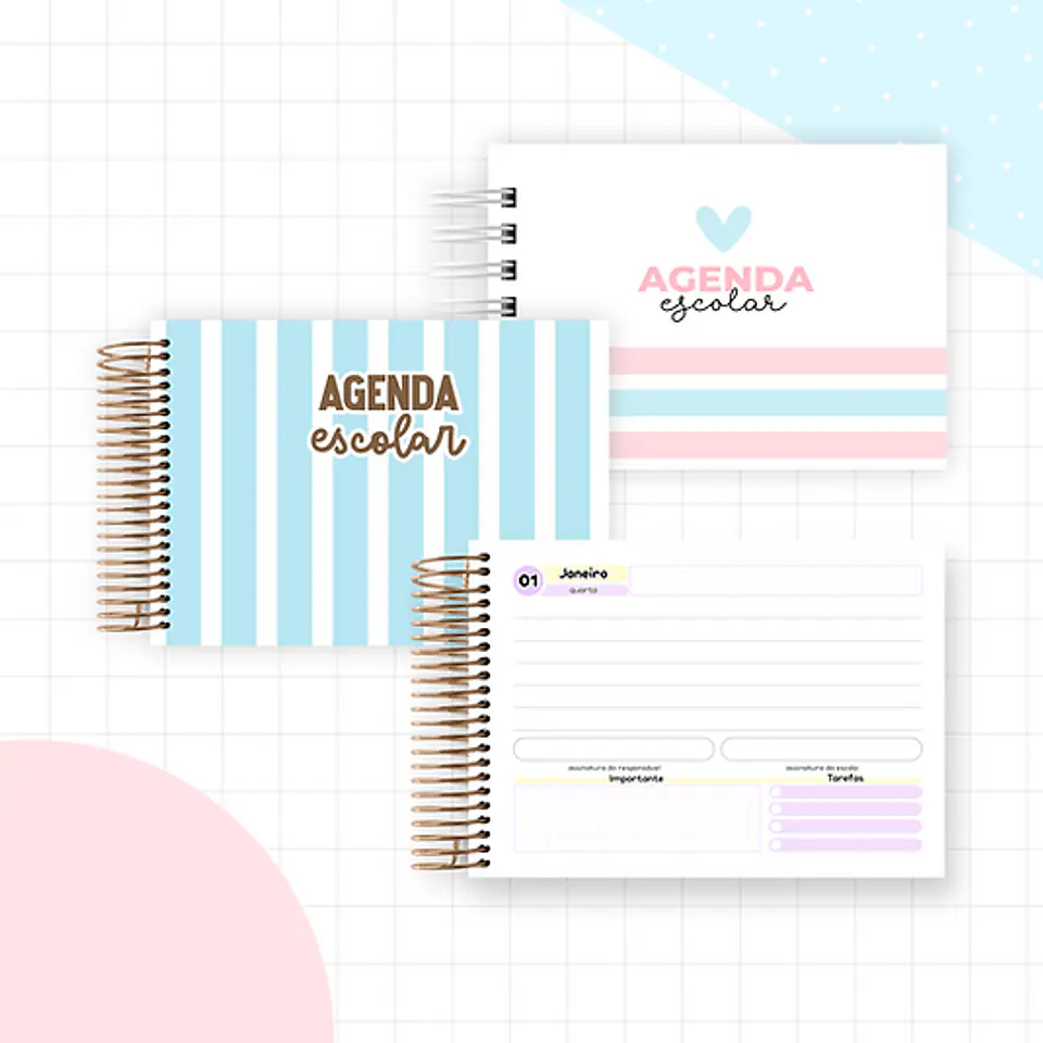 Arquivo Agendas Escolares 2025 Miolos Neutros - LETTERINHAS 9