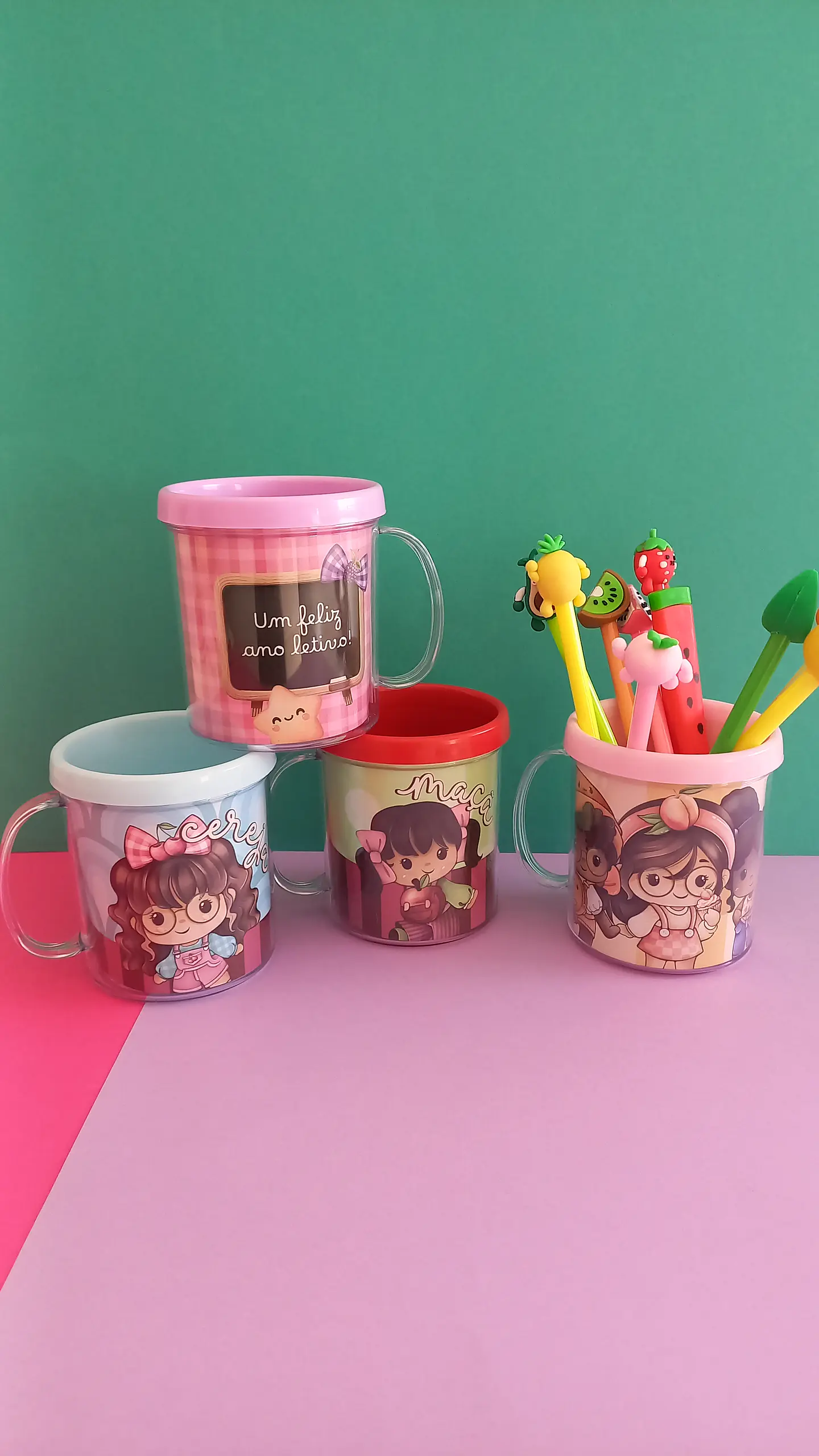 Arquivo Coleção FruitGirls Pack Printables Escolar 3