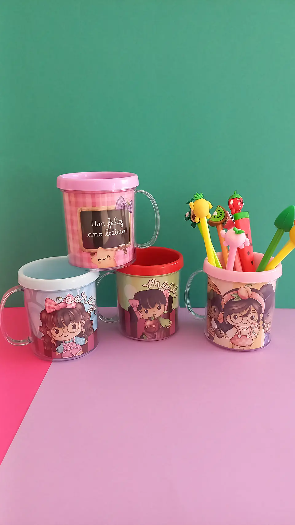 Arquivo Coleção FruitGirls Pack Printables Escolar 3