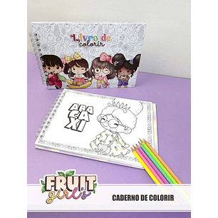 Arquivo Coleção FruitGirls Caderno de Colorir - TITA