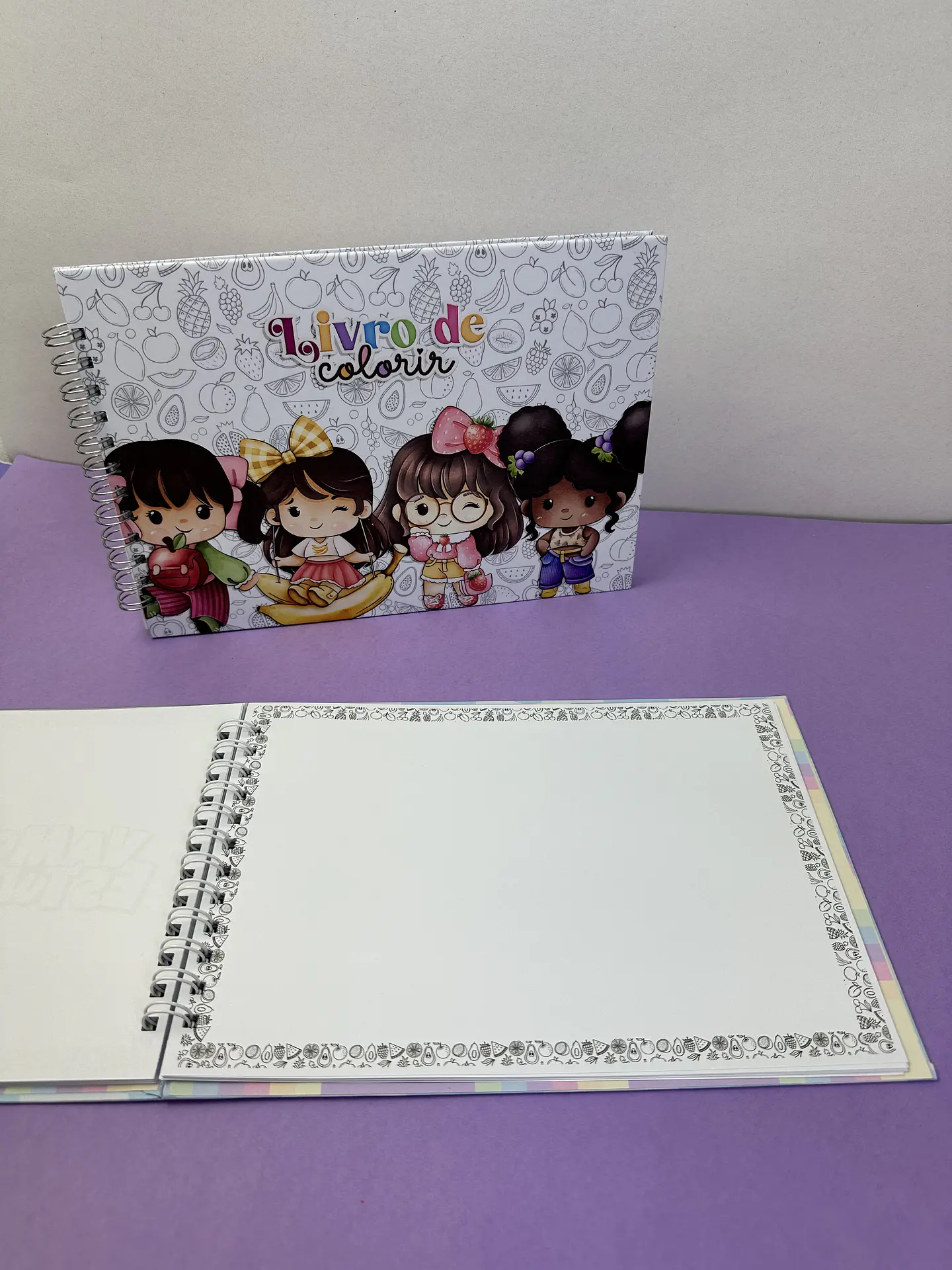 Arquivo Coleção FruitGirls Caderno de Colorir 4