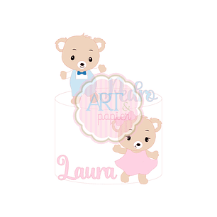 Arquivo de Corte Chá Revelação Ursinhos