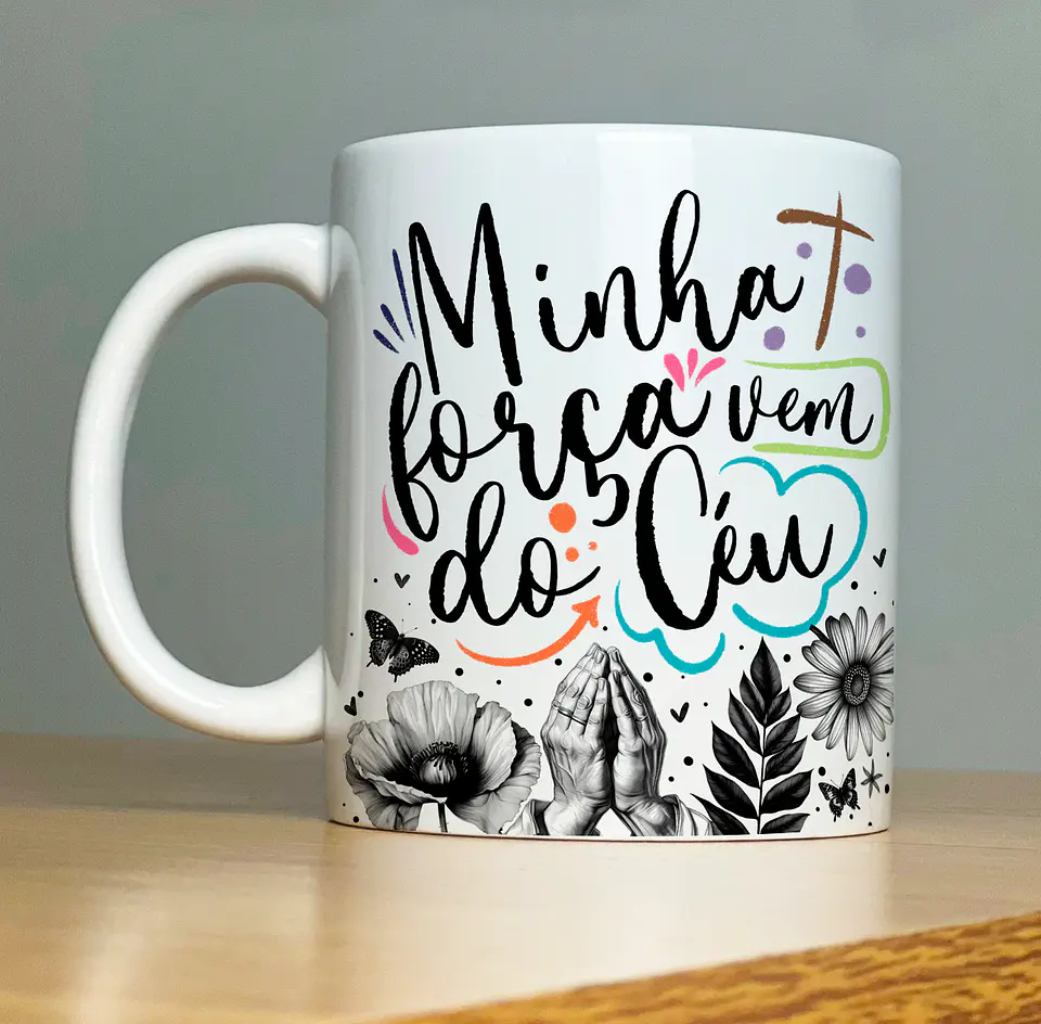 Arquivo Caneca Versículos - Coleção Palavras - Abacaxi Sublimático 20