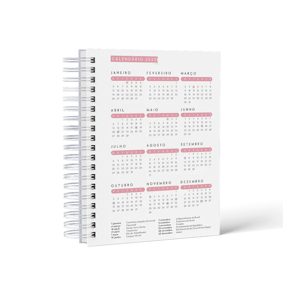 Arquivo Caderno de Pedidos Minimalista 10 cores + Capas - AMARANTTO 12