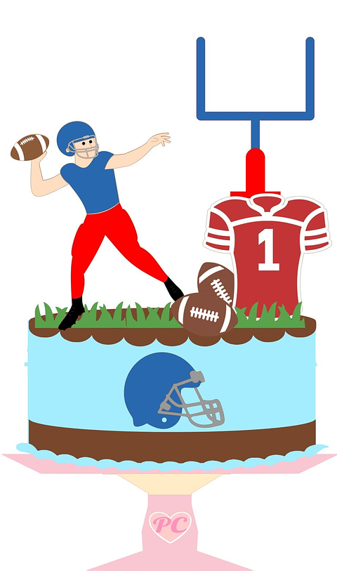 Arquivo de Corte Topo Futebol Americano