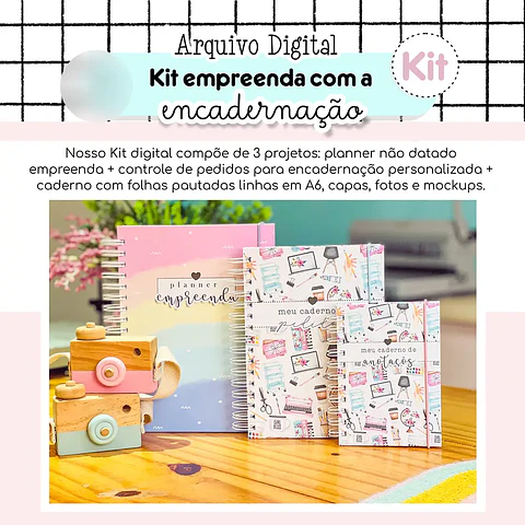 Arquivo Kit Empreenda com Encadernação 2025 - Estudio G19