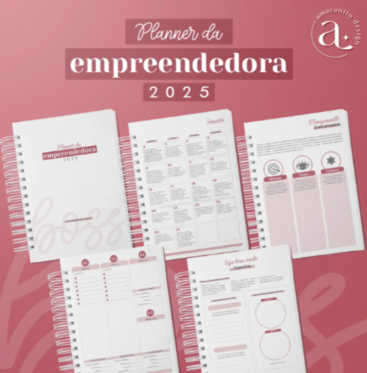 Arquivo Super Combo Planner da Empreendedora + Artesã | Permanente + Datado 2025 - AMARANTTO 6