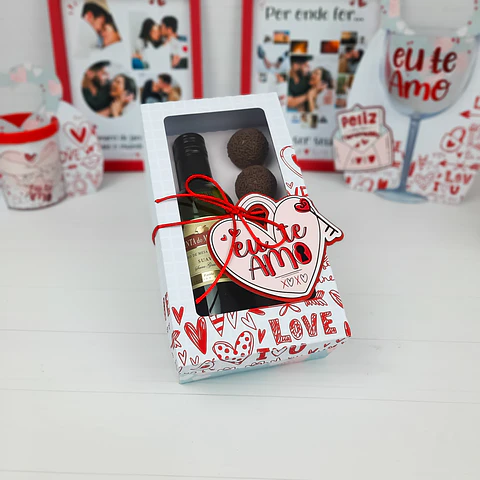 Arquivo de Corte  Namorados Mini Vinho e Doce - Chuvinha de Papel
