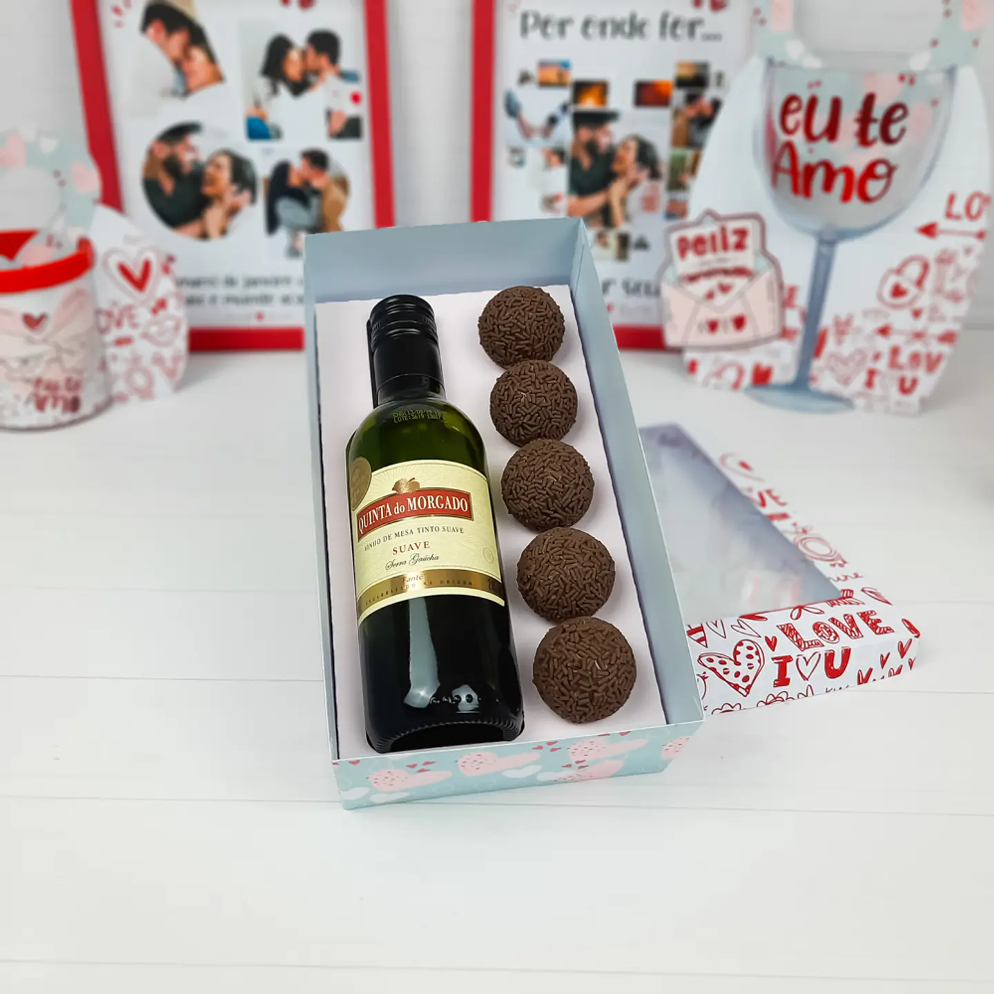 Arquivo de Corte  Namorados Mini Vinho e Doce - Chuvinha de Papel 2