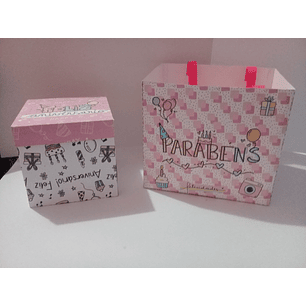 Arquivo de Corte Caixa e Sacola Mini Explosão