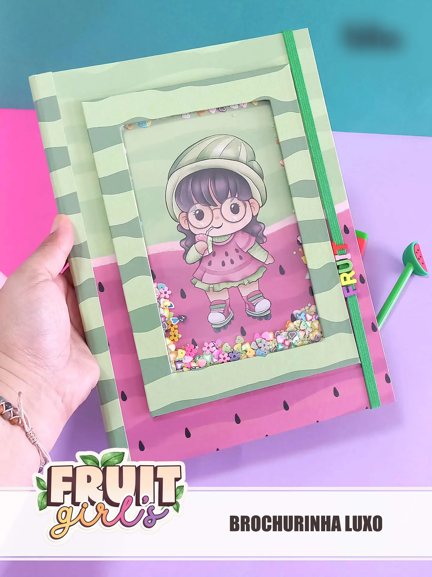 Arquivo Fruit Girls Encadernação Especial + Vídeo Aula - 8