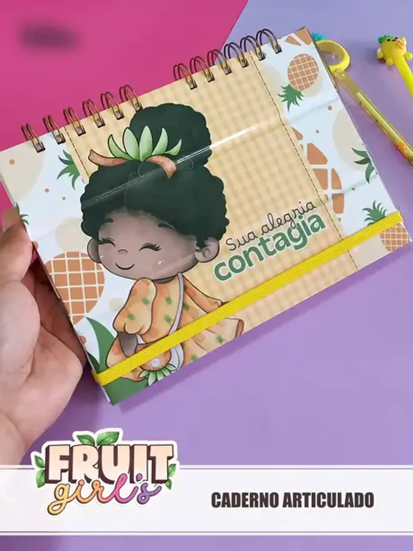 Arquivo Fruit Girls Encadernação Especial + Vídeo Aula - 11