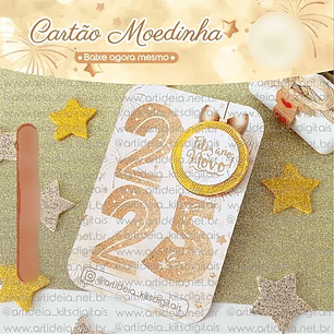 Arquivo Ano Novo Card Moedinha Reveillon 2025 - ART IDEIA