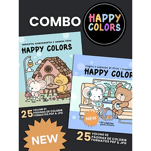 Arquivo Happy Colors Livro de Colorir - VOL 1 e 2 - TITA
