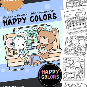 Arquivo Happy Colors Livro de Colorir - VOL 1 e 2 - TITA