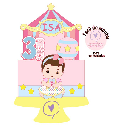 Arquivo de Corte Topo Circo Menina