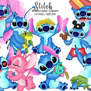 Kit Digital Stitch Aquarela