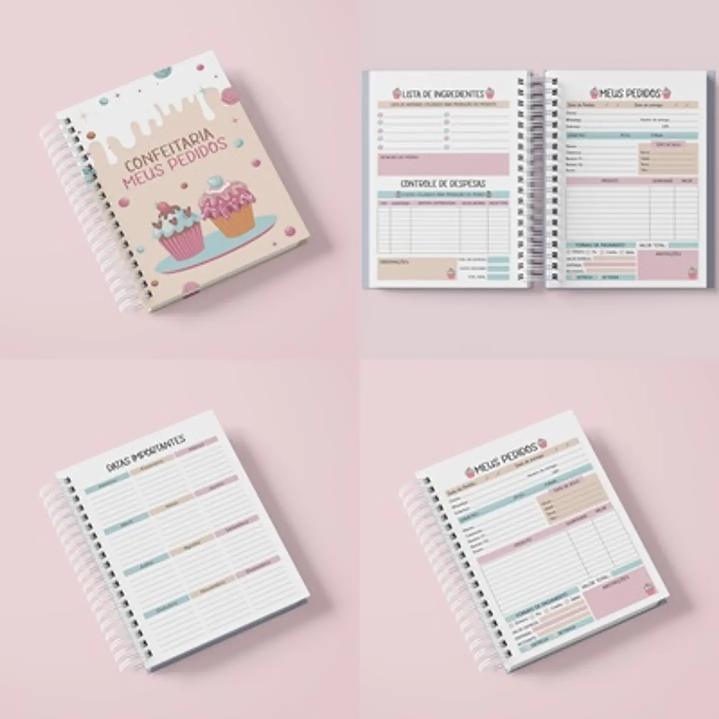 Arquivo Caderno de Pedidos da Confeiteira - STUDIO RAFA 1