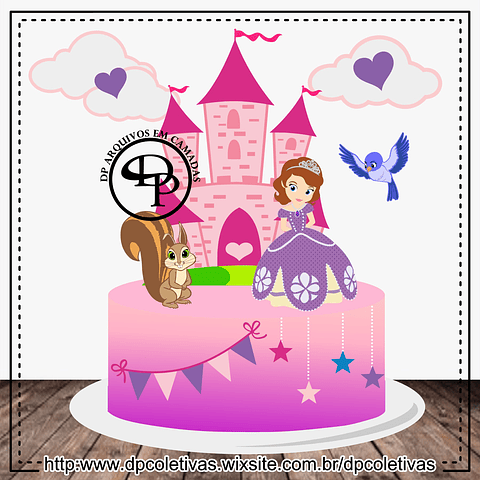 Arquivo de Corte Topo Princesa Sofia