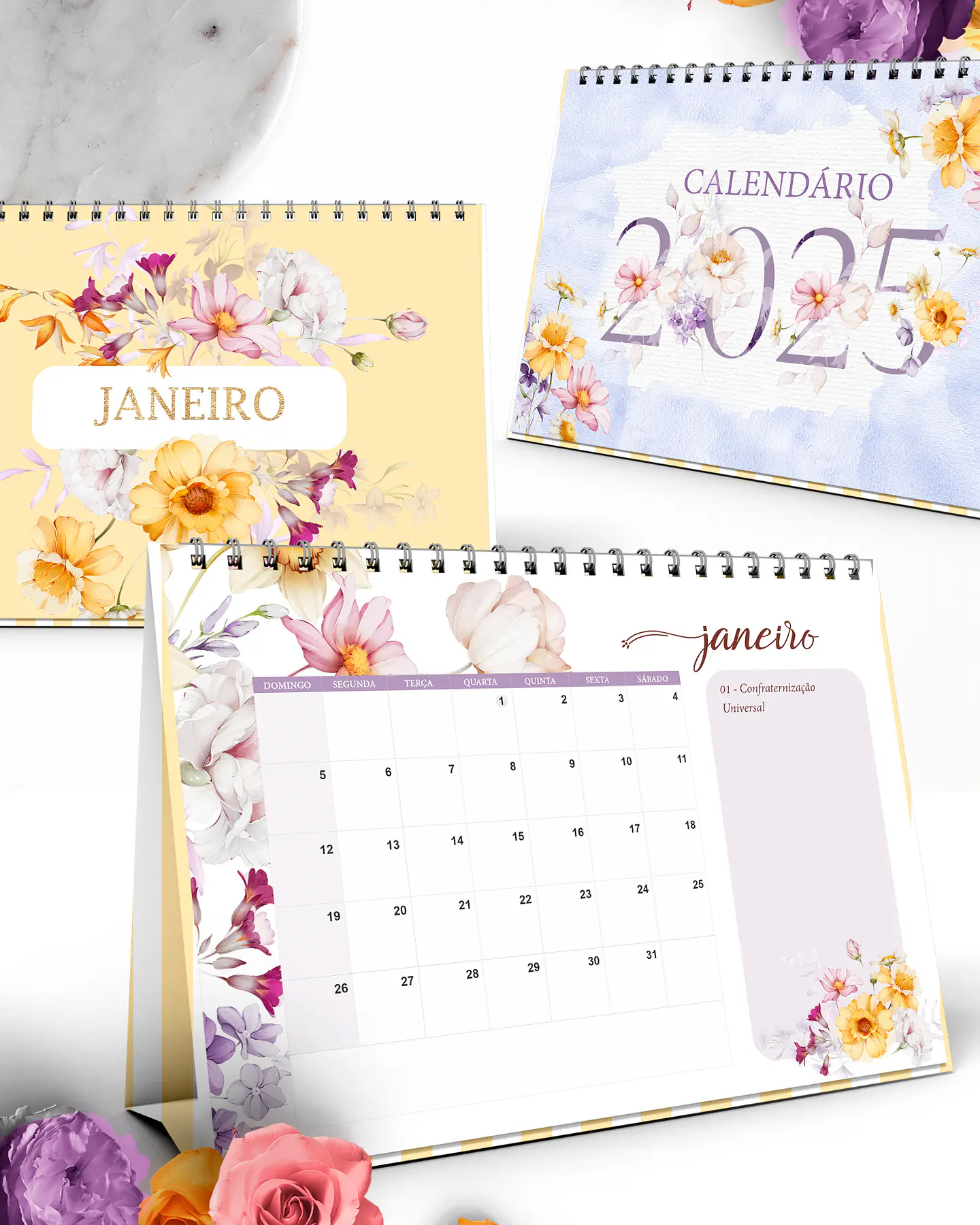 Arquivo Calendário 2025 Coleção Floral Encanto - BICHO PAPEL 2