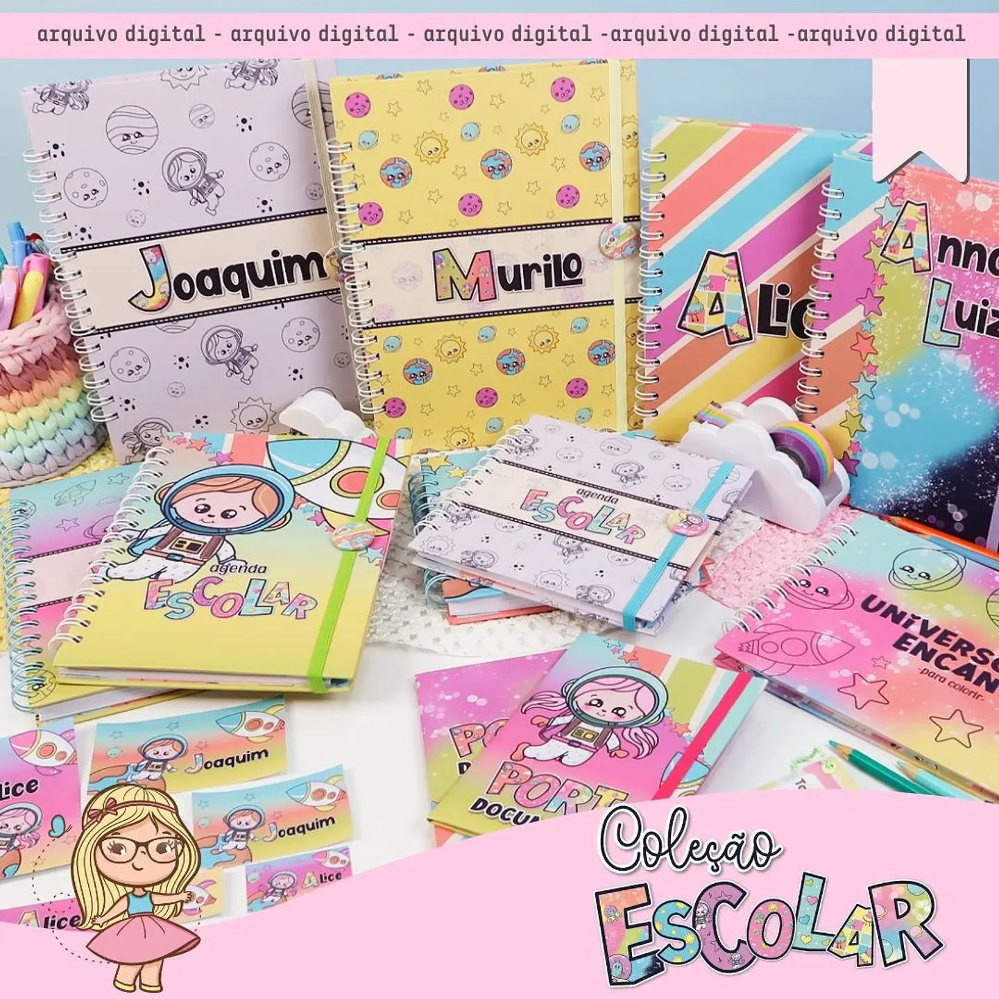 Arquivo Coleção Escolar 2025 Combo Completo - MIMOS PERSONALIZADOS 1