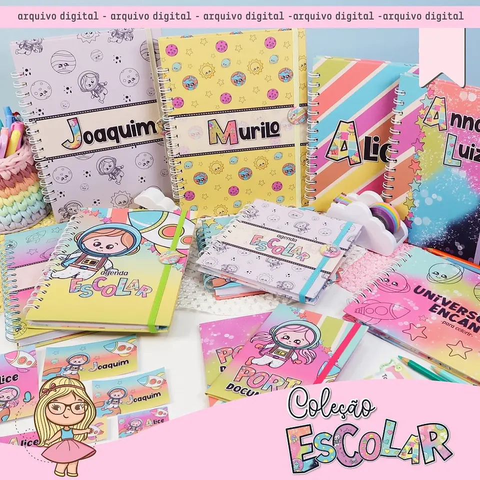 Arquivo Coleção Escolar 2025 Combo Completo - MIMOS PERSONALIZADOS 1
