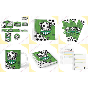 Arquivo Encadernação kit Escolar Futebol